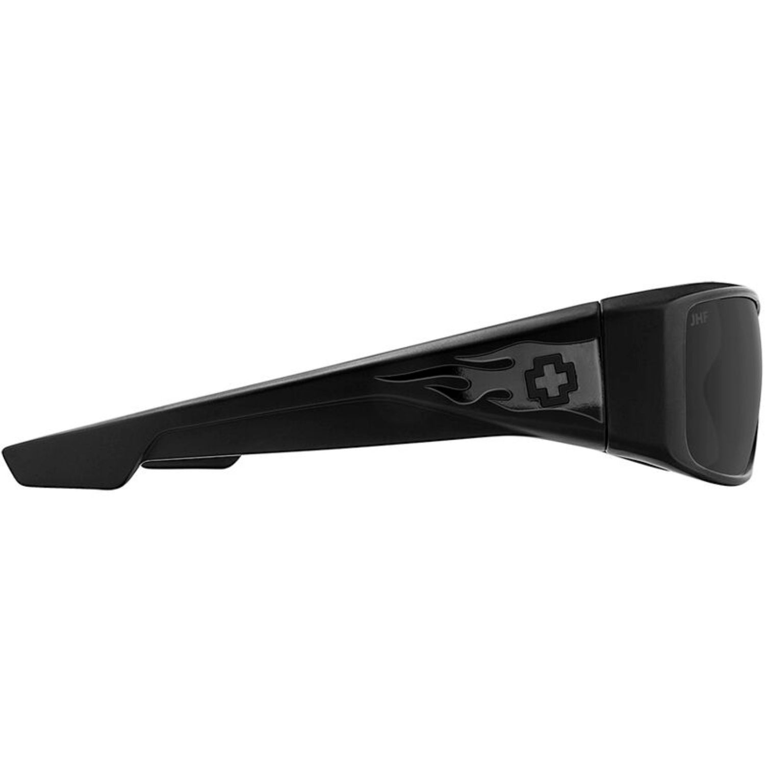 Matte Black Gloss Black Flames | Happy Gray