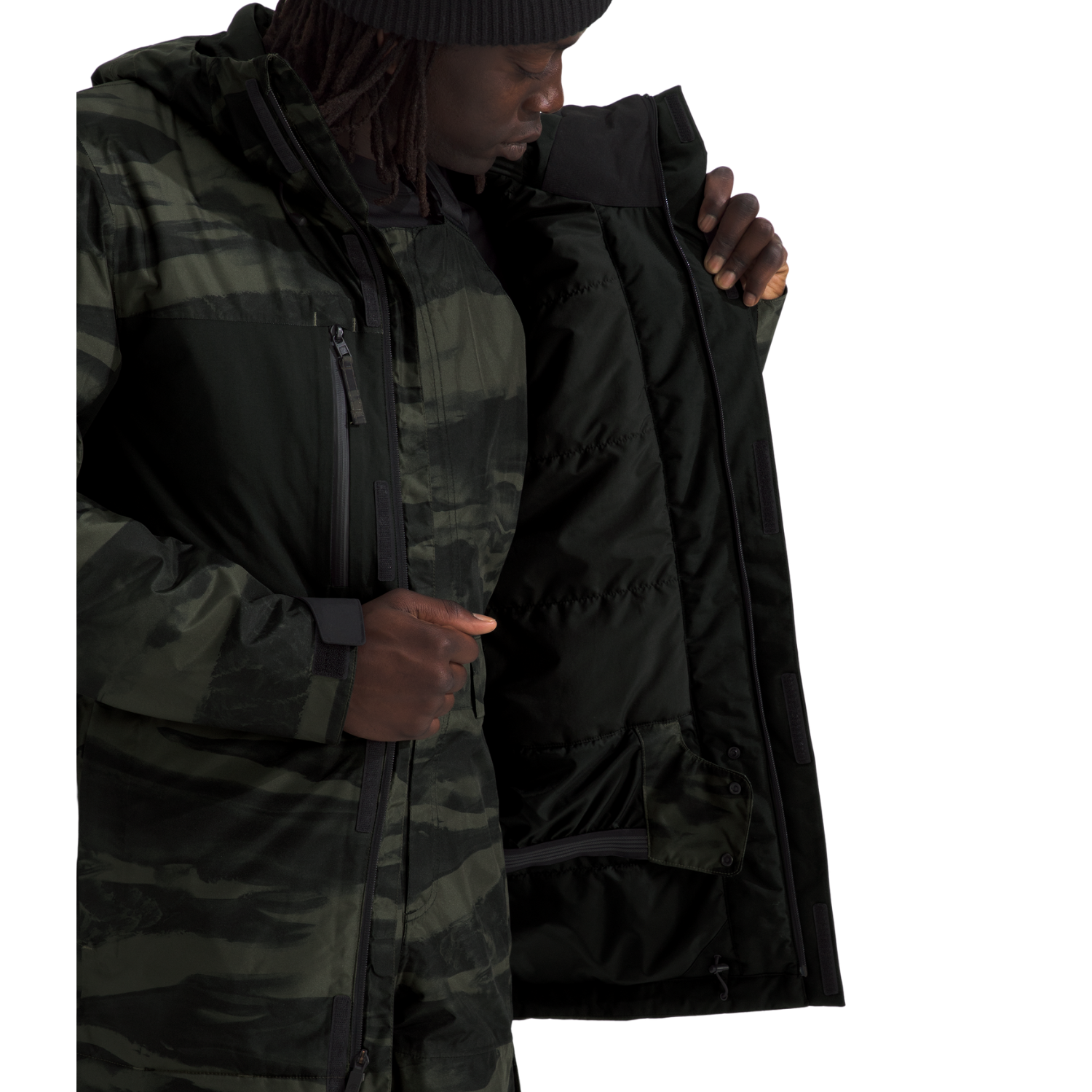 New Taupe Green Edge of Light Print/TNF Black
