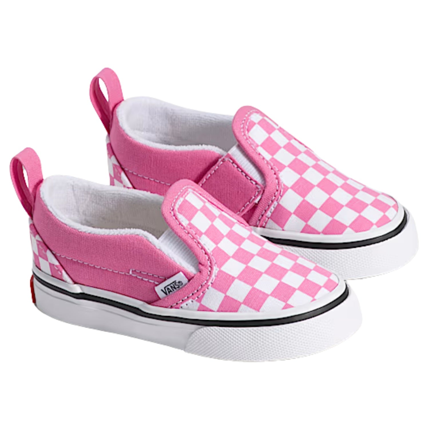 Vans Slip-On V Color Theory Checkered Toddler Shoes - Girls'