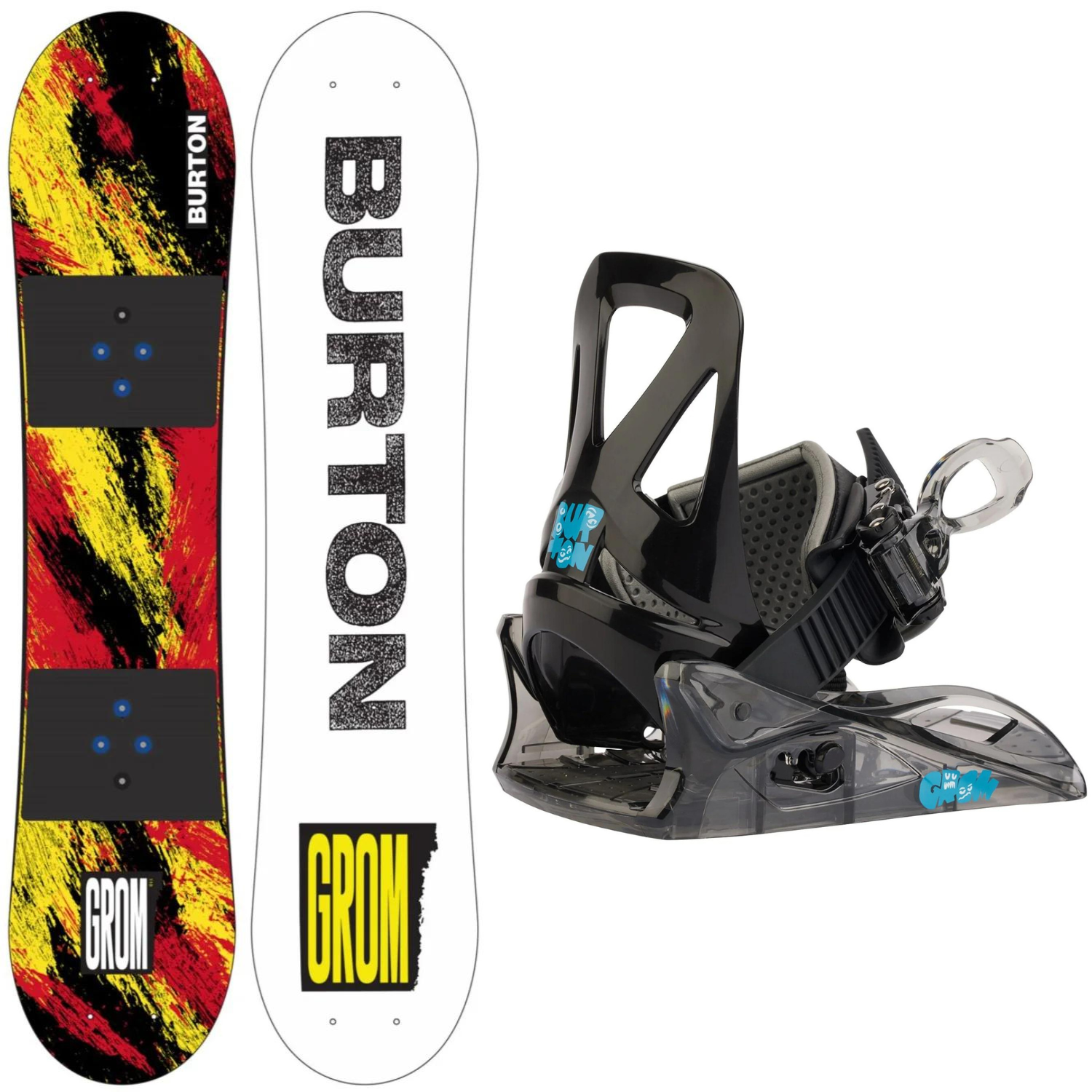 2024 Burton Grom Ketchup Snowboard Burton Mini Grom Bindings