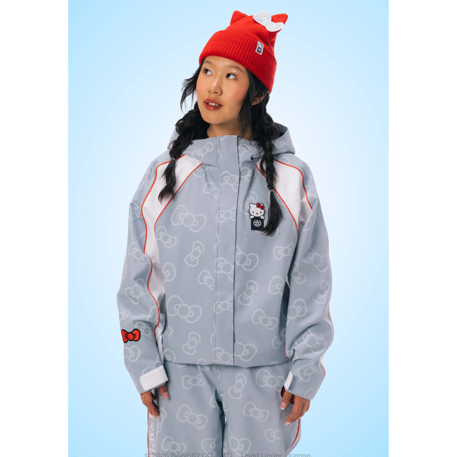 686 Hello Kitty Lil Bow Shell Jacket 2027 - Women's