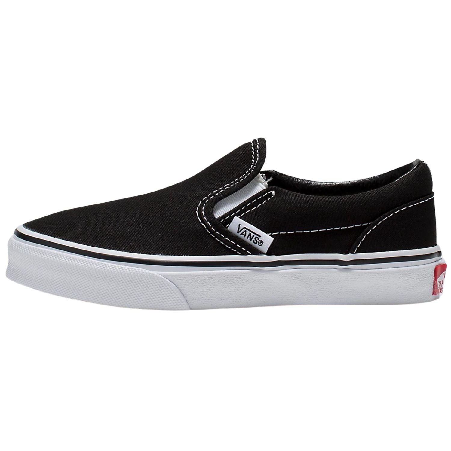 Vans Classic Slip On Kids Unisex Size 13 M Black True White