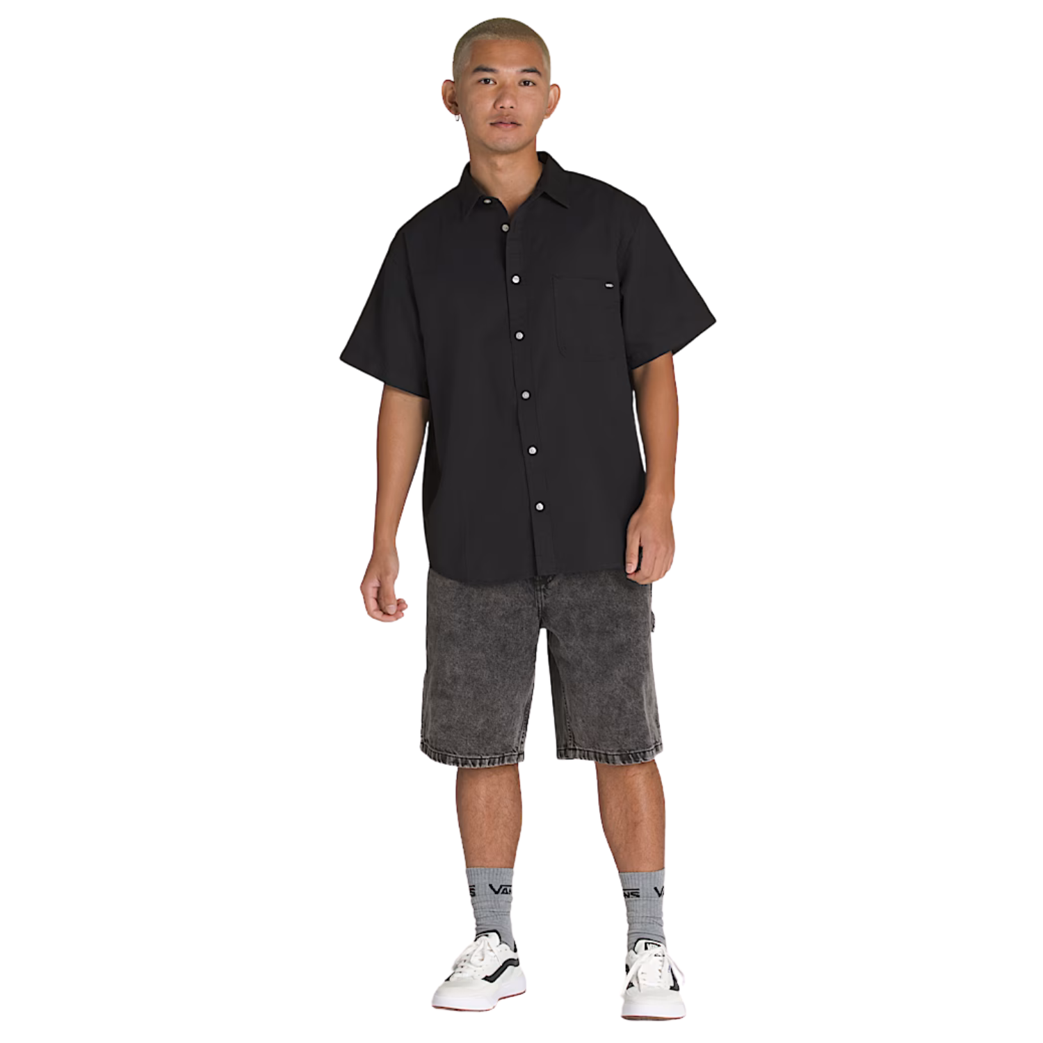 Vans Lawson Solid Short Sleeve Button Up - Men's