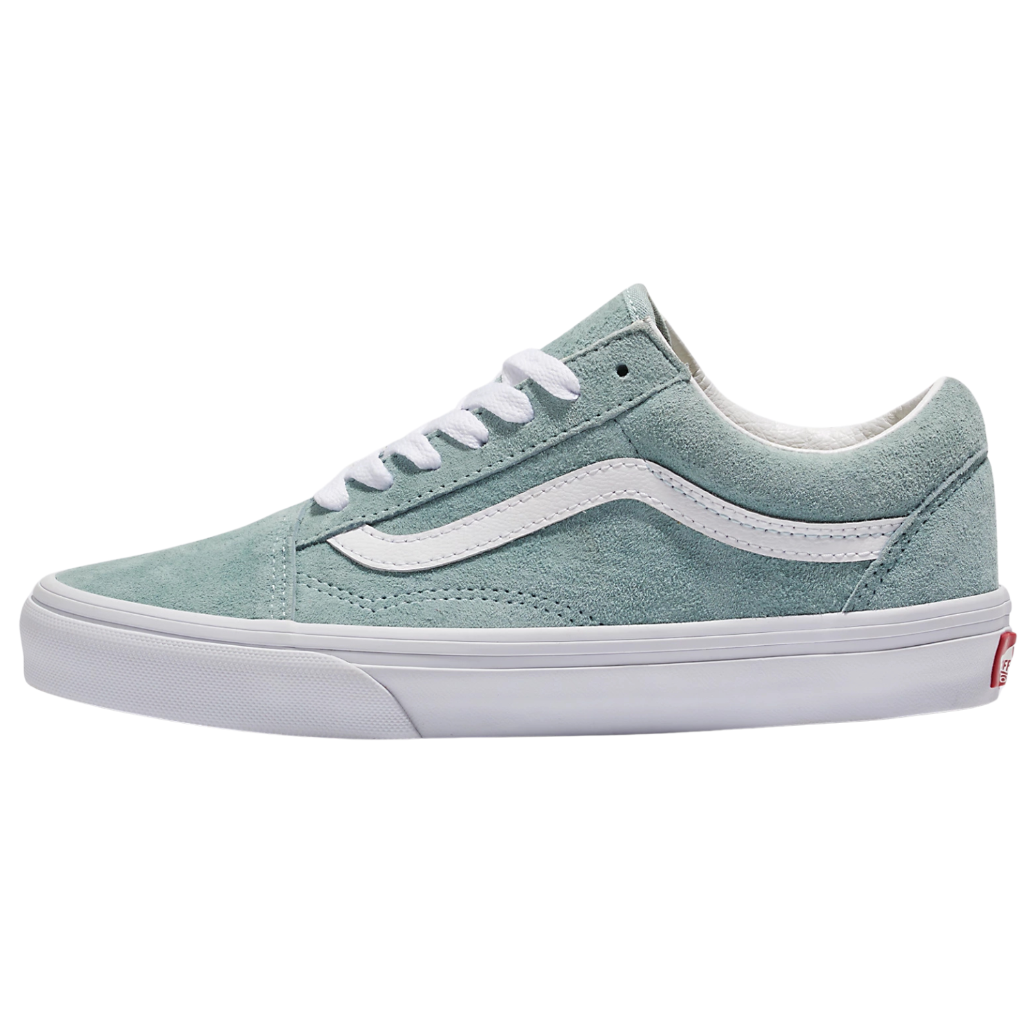 Vans Old Skool Pig Suede Shoes Gray Mist Women s