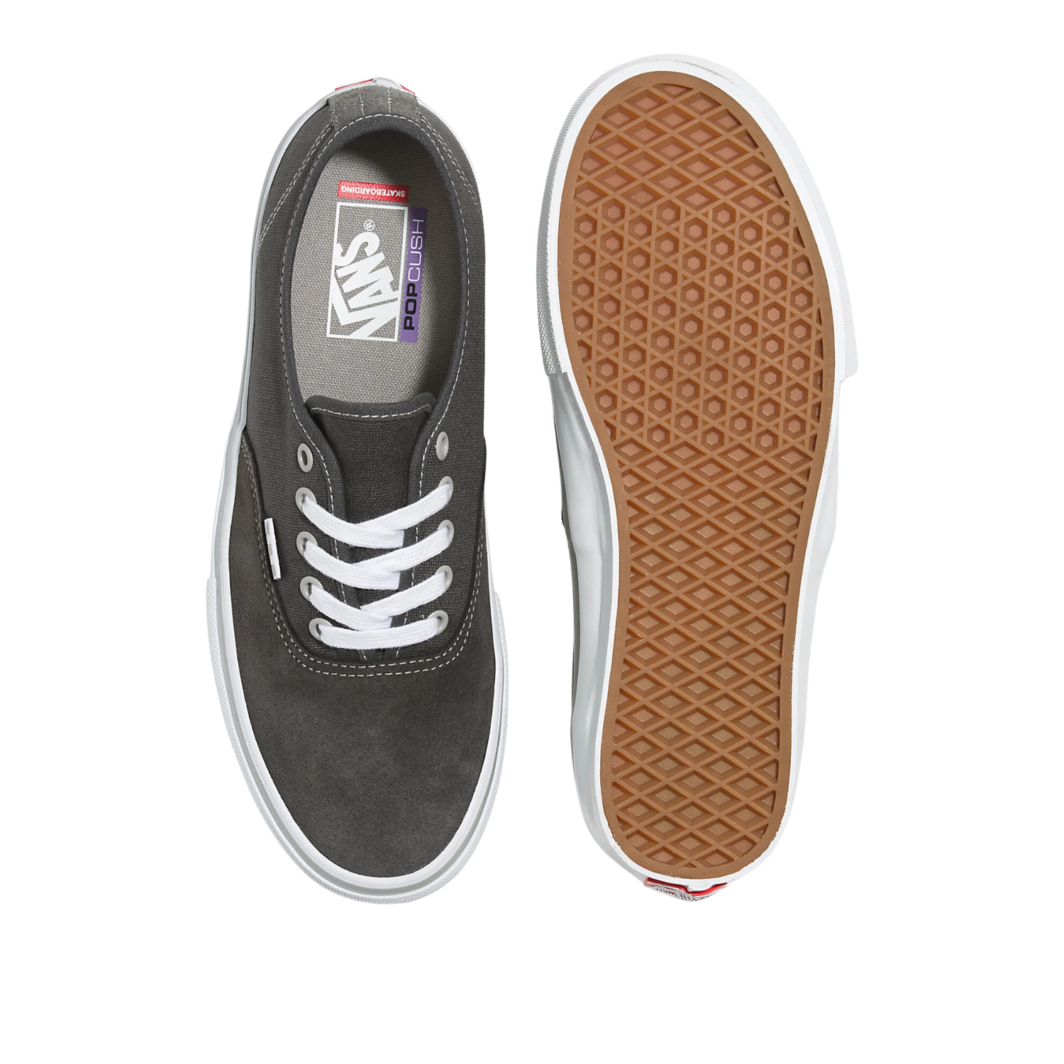 Vans Skate Authentic Dark Grey/White Men's Shoes