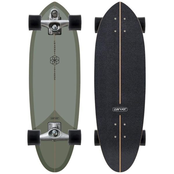 Carver x Channel Islands C7 Surfskate Raw Mid Sage 32.5" Complete (V5)