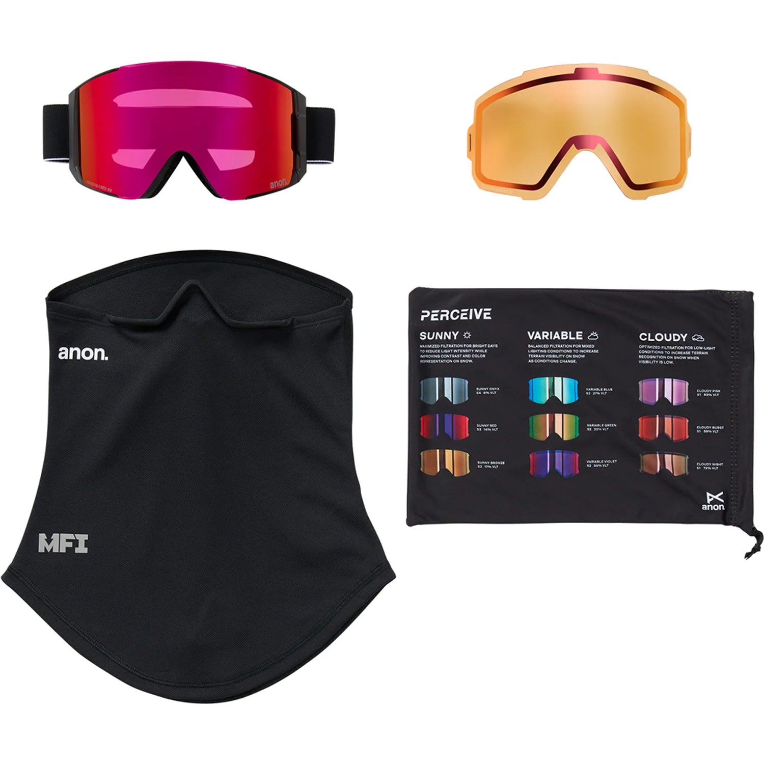 Black / Perceive Sunny Red