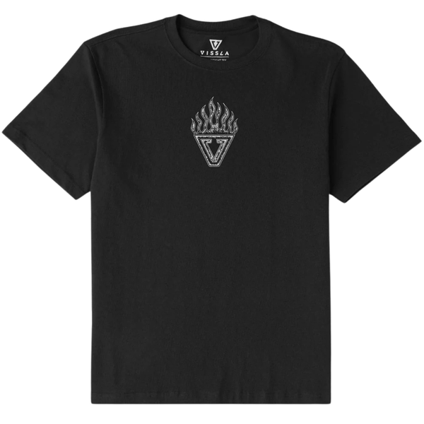 Vissla Centered Oversized Heavy Organic Tee Black 268