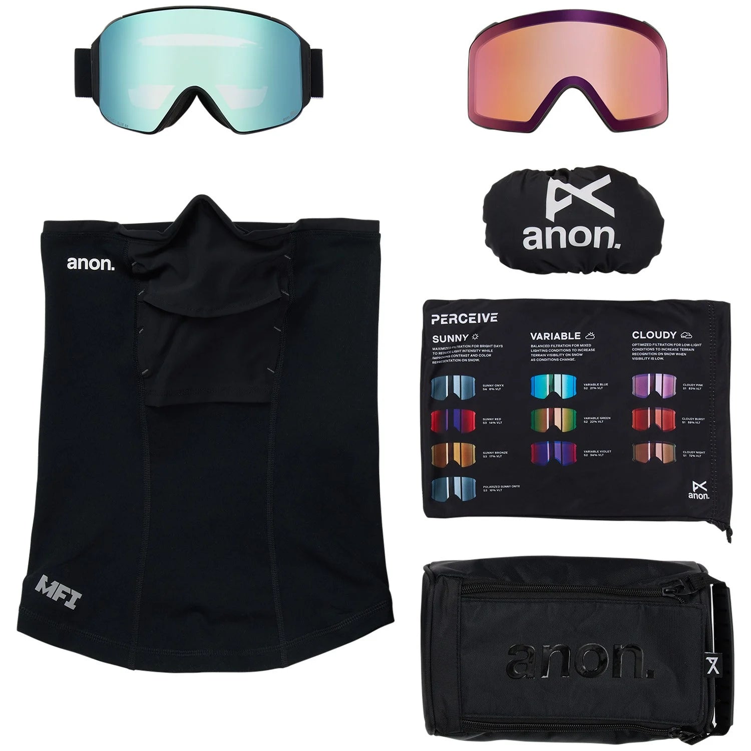 Black | Perceive Variable Blue + Perceive Cloudy Pink