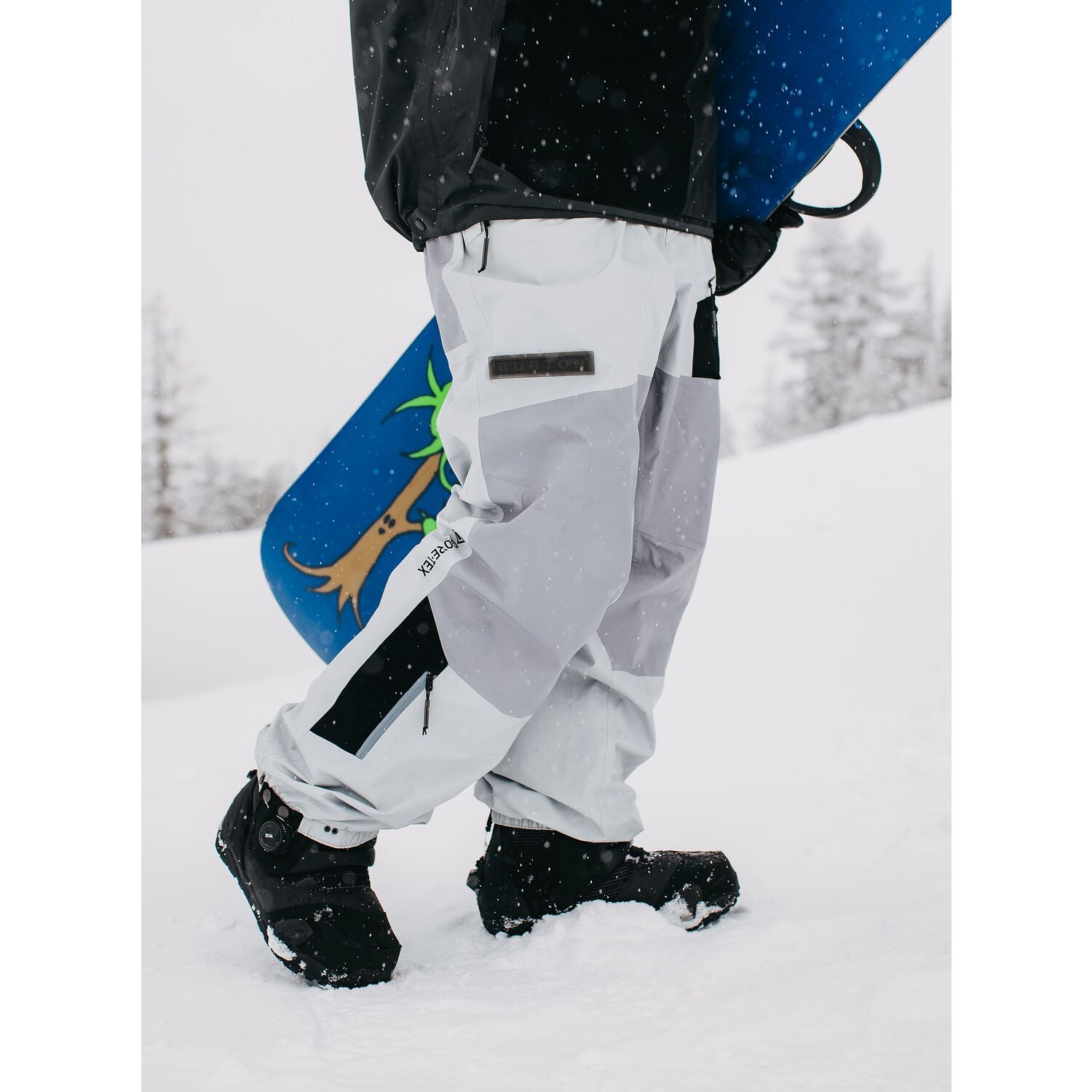 2023 Burton Carbonate Gore-Tex 2L Men's Snowboard Pants - Gray Cloud/Silver Sconce