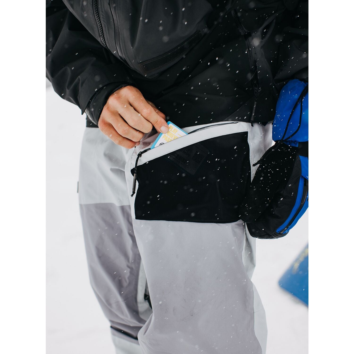 2023 Burton Carbonate Gore-Tex 2L Men's Snowboard Pants - Gray Cloud/Silver Sconce