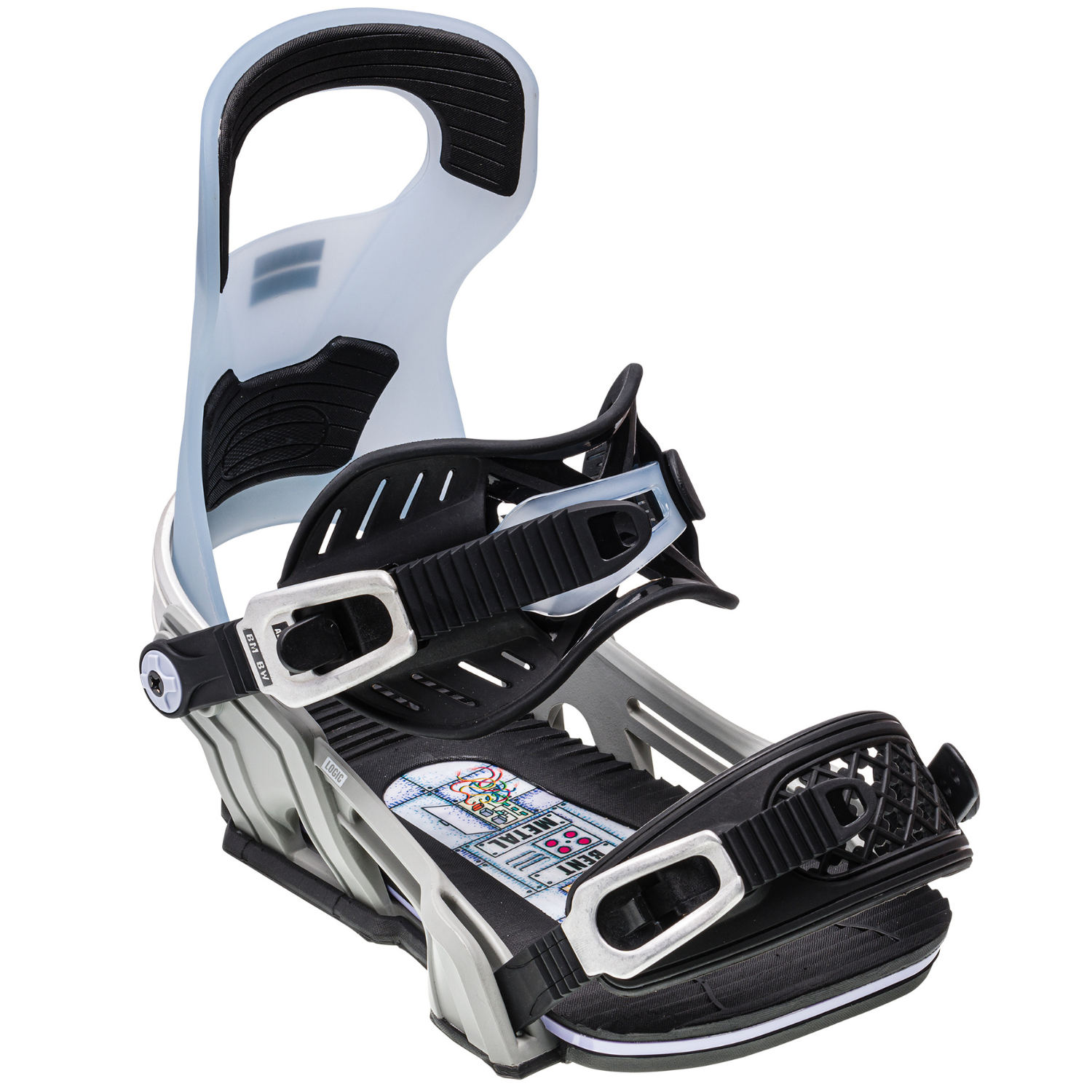 2024 Bent Metal Logic Men's Snowboard Bindings - Grey