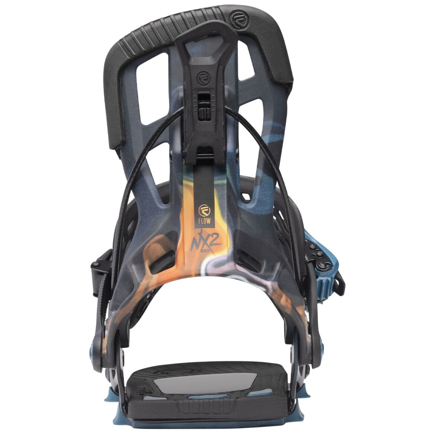 2024 Flow NX2-TM Men's Snowboard Bindings - Blue Flame