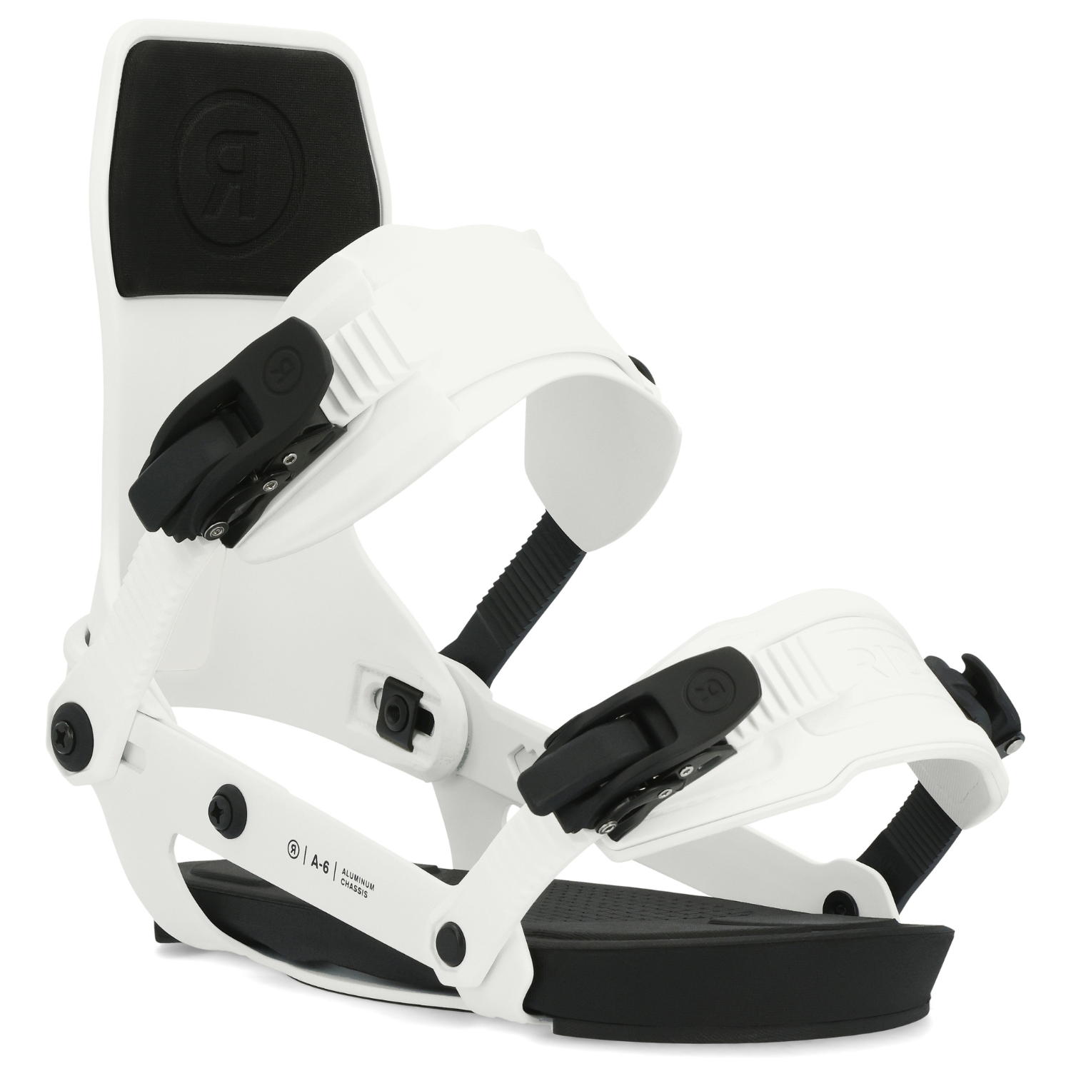 2024 Ride A-6 Men's Snowboard Bindings - White