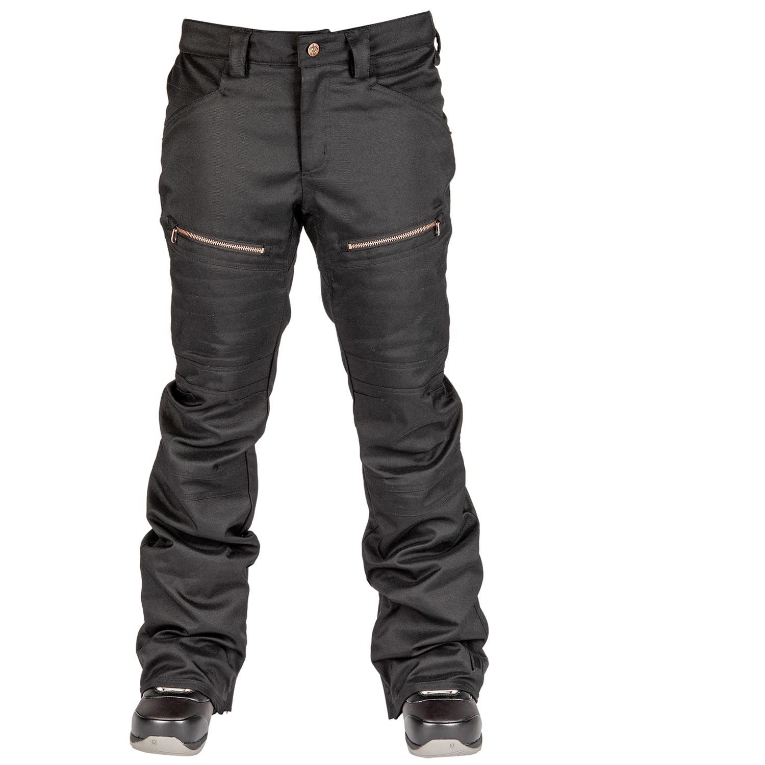 2020 L1 Apex Pant Women's Snowboard Pants Front - Black