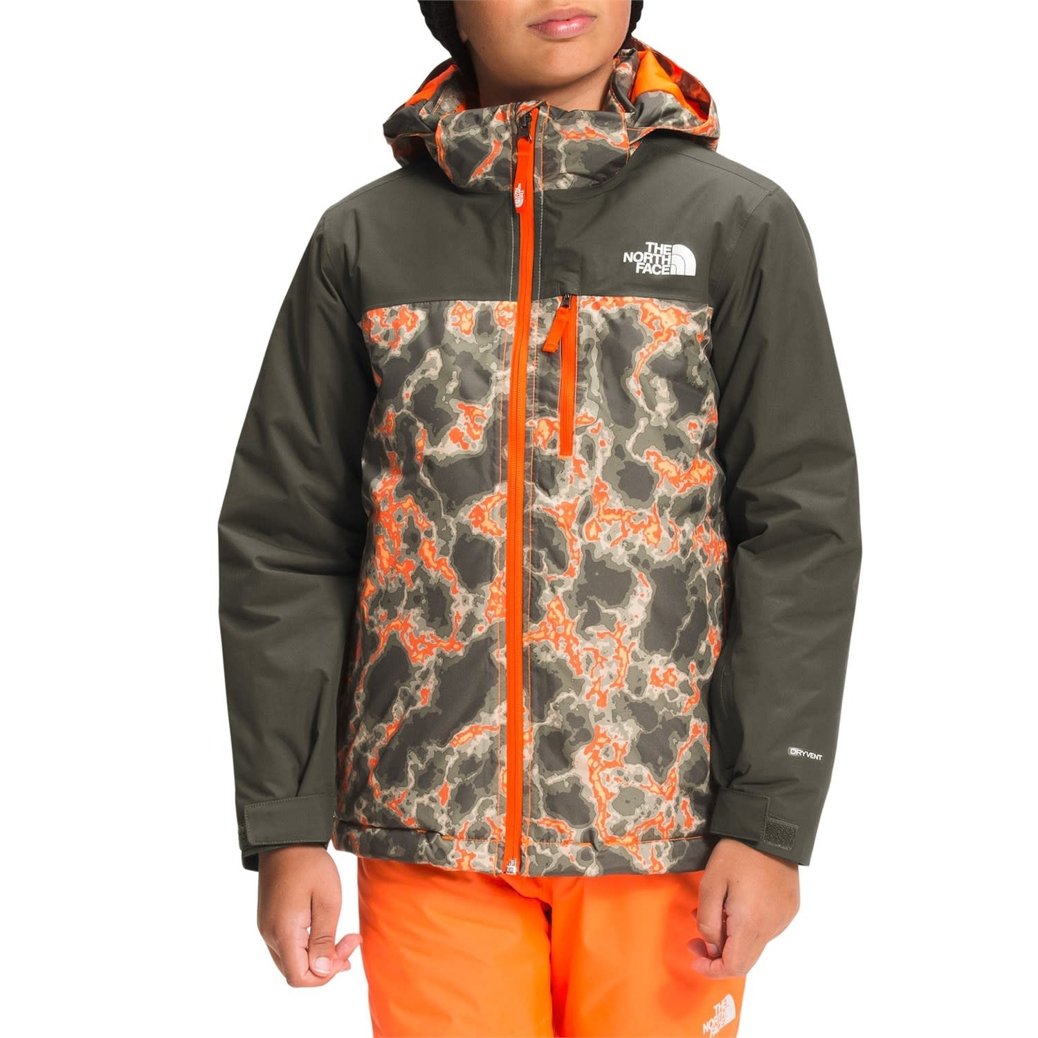 Power Orange Marble Camo Print