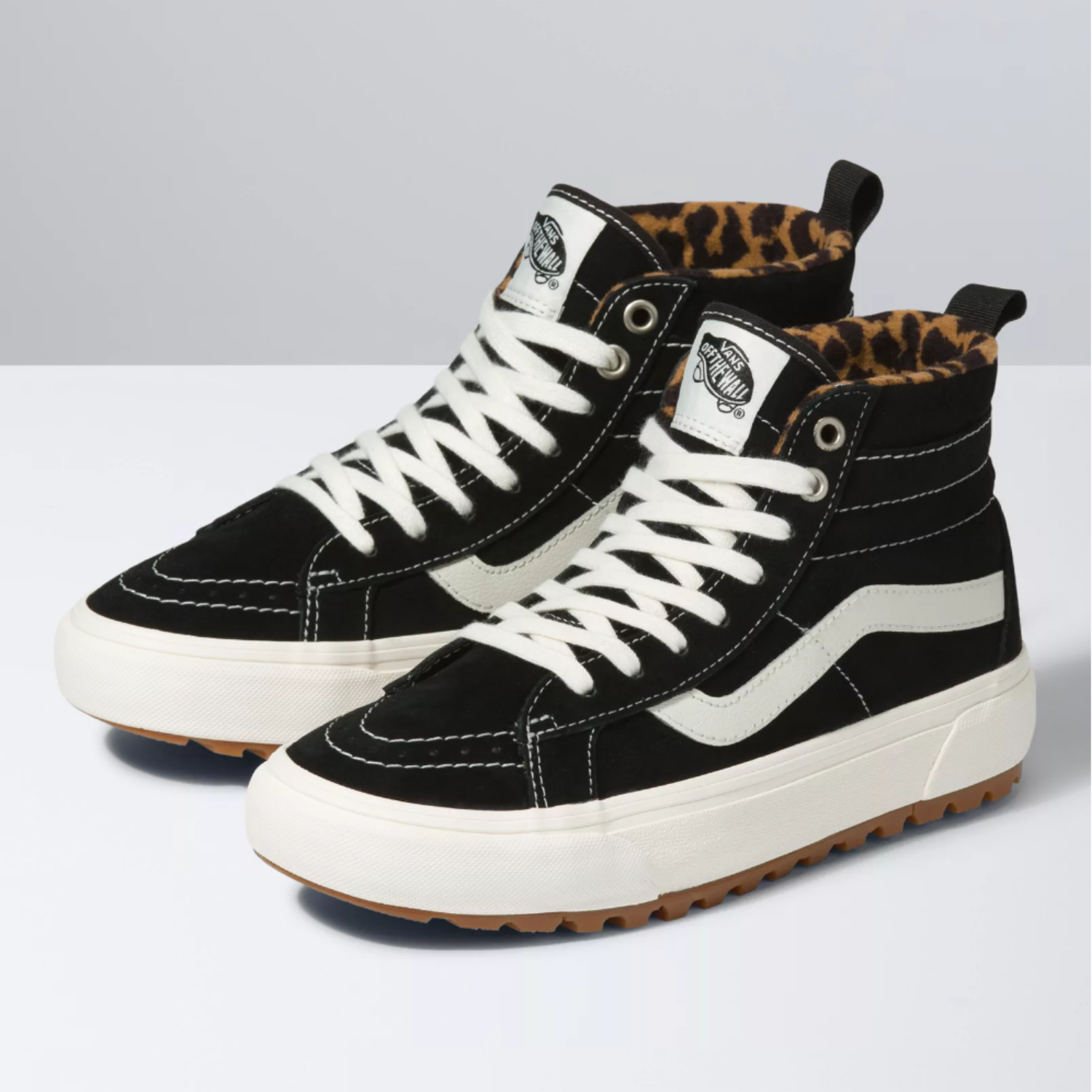 Vans Sk8-Hi MTE-1 Women's (Suede) Black/Leopard Skate Shoes