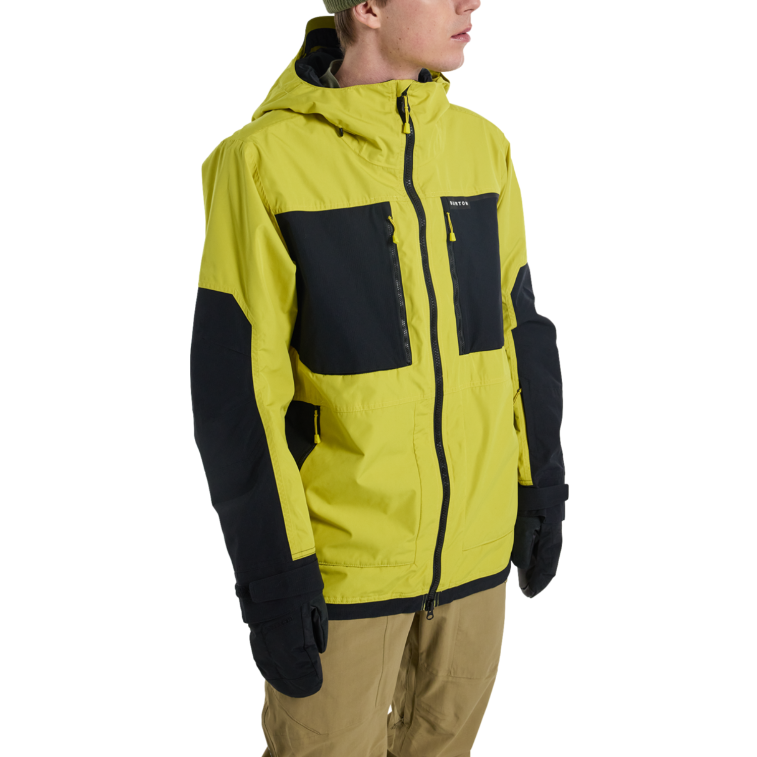 BURTON MENS SNOWBOARD JACKET newest REMOVABLE HOOD SIDE VENTS LARGE