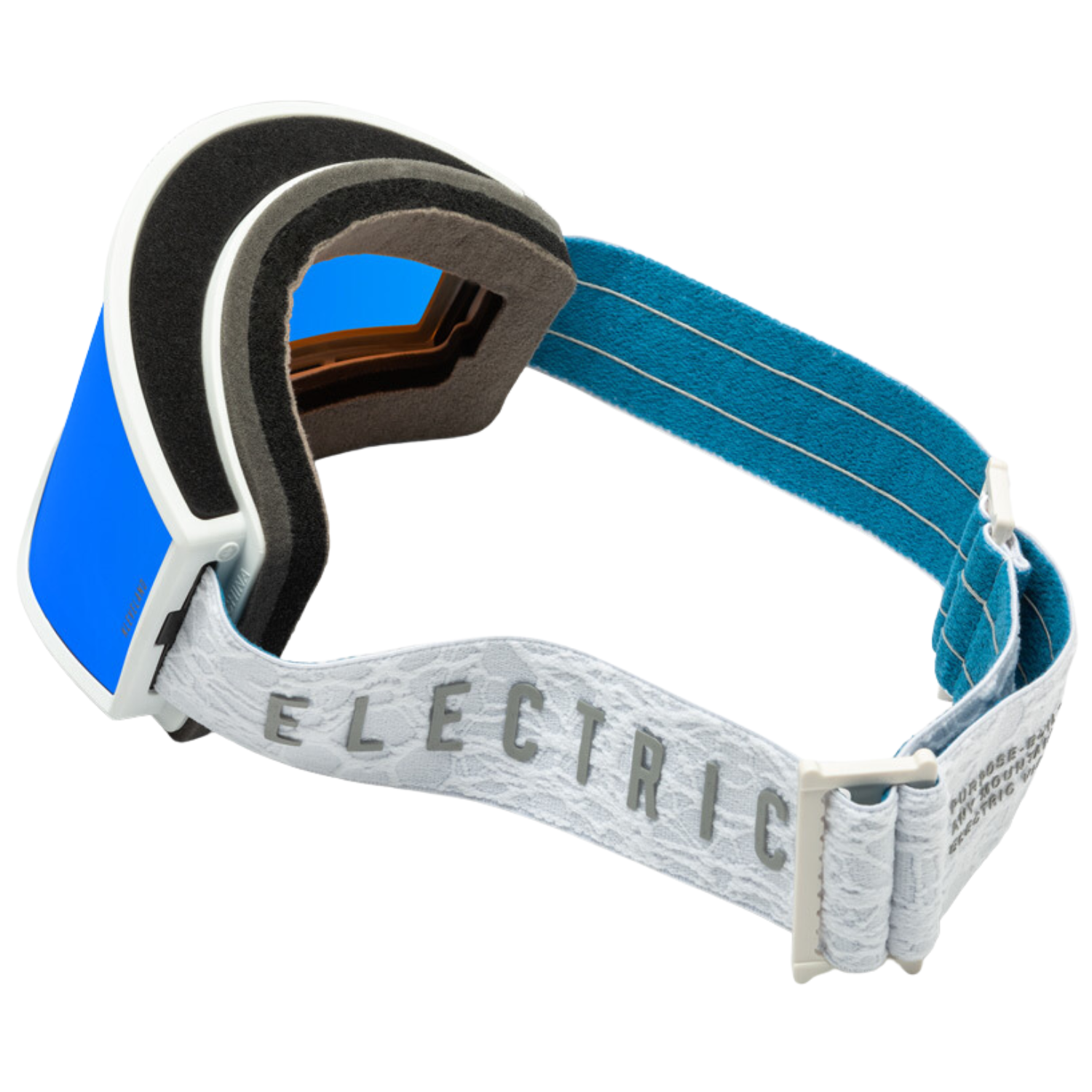 Matte White Nuron/Blue Chrome