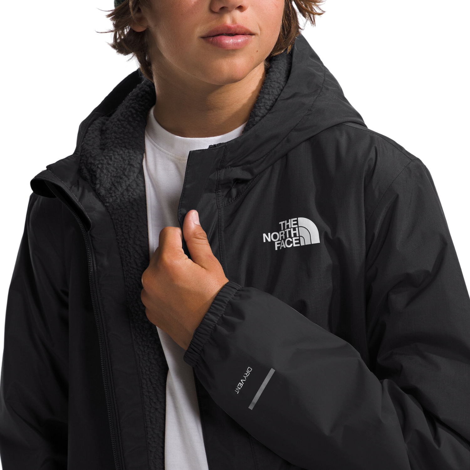 The North Face Boys Warm Antora Rain Jacket Small Black