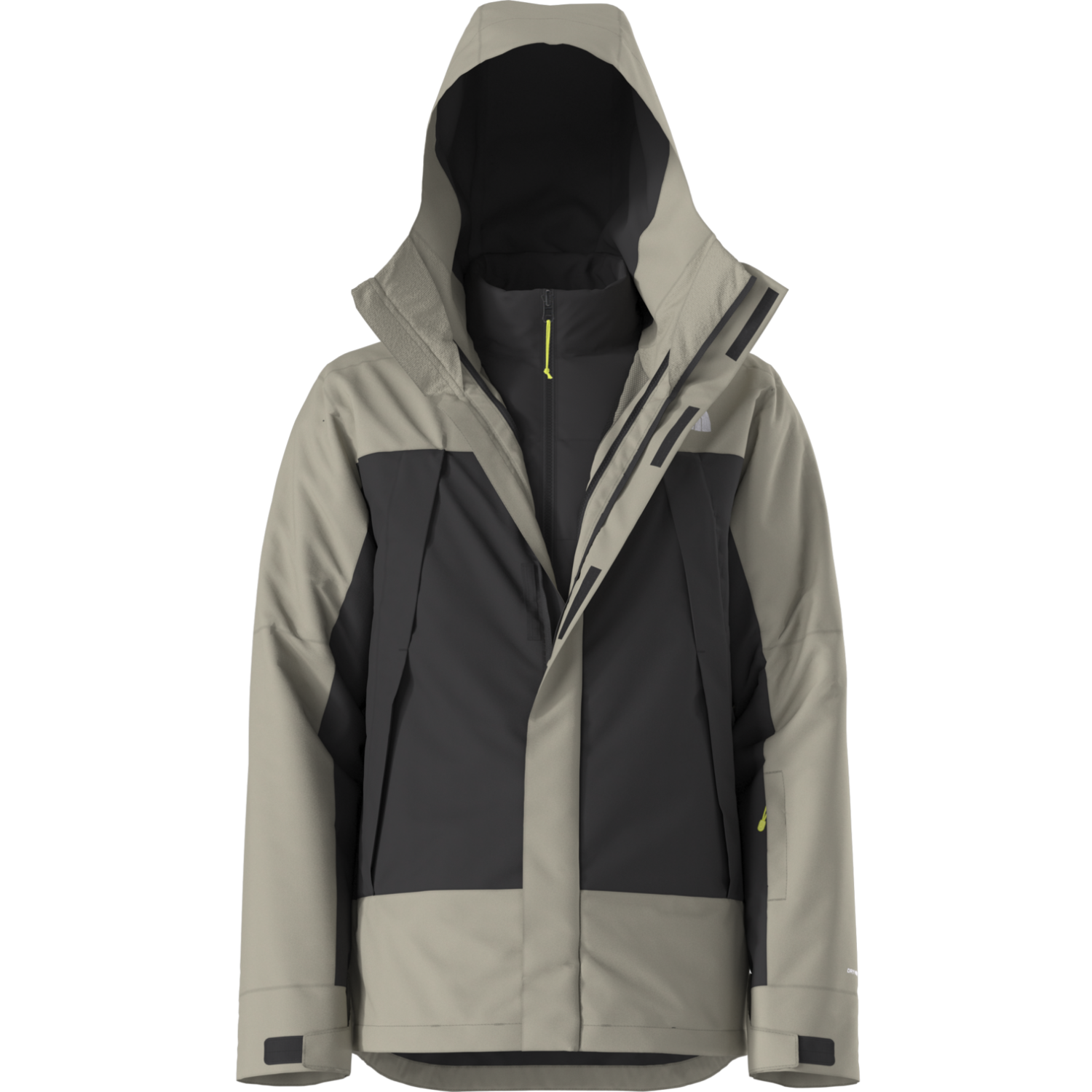 The North Face Clement Triclimate Jacket Men s Clay Grey TNF Black