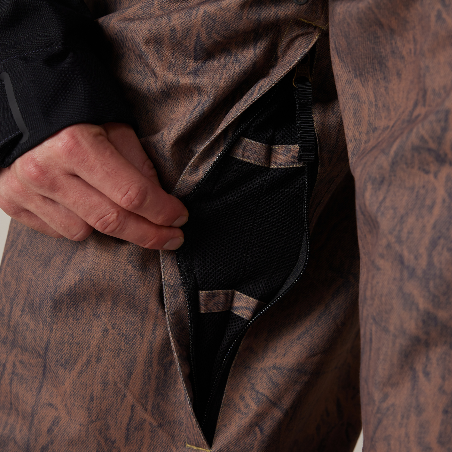 BROWN CRINKLE WASH