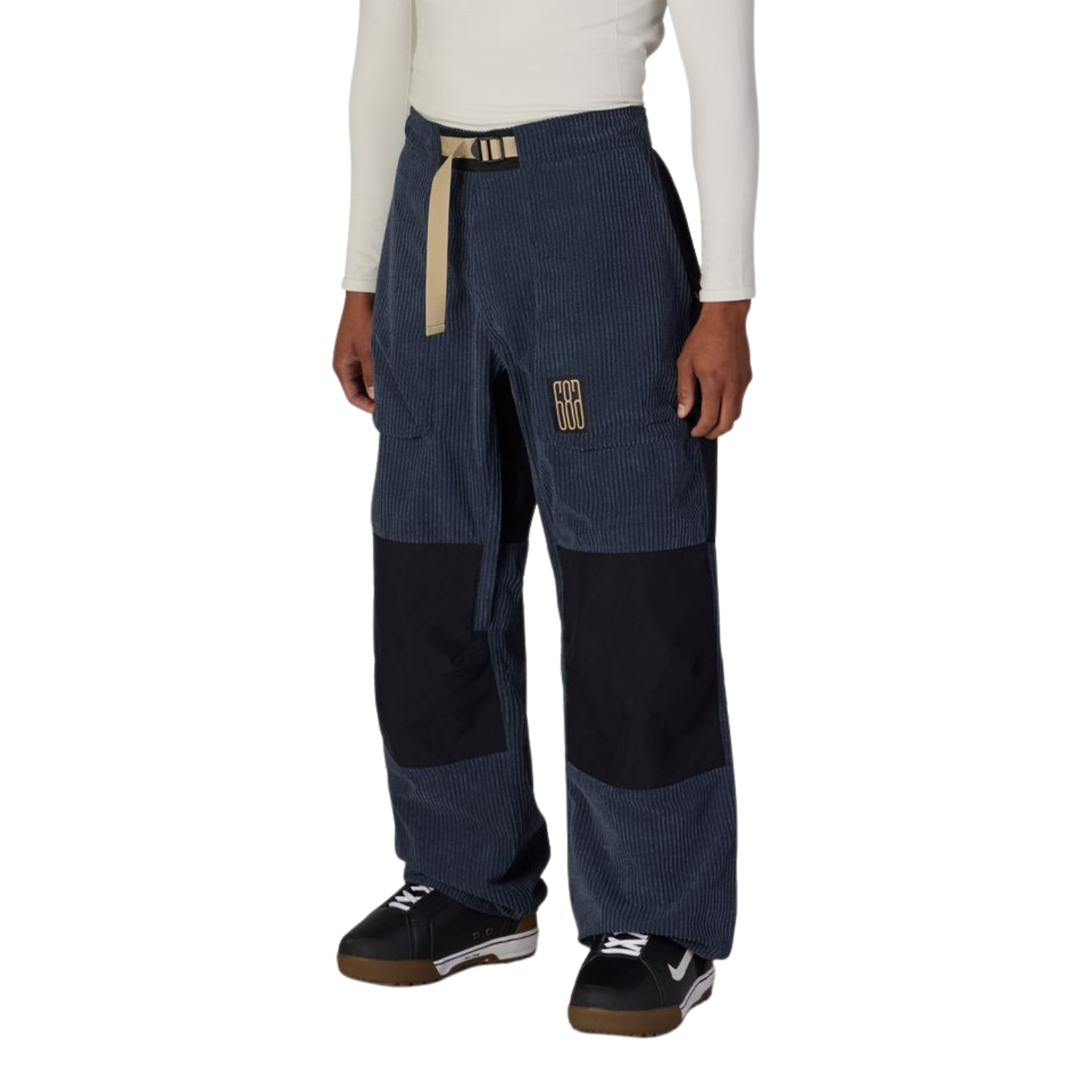 NAVY WIDE WALE CORDUROY