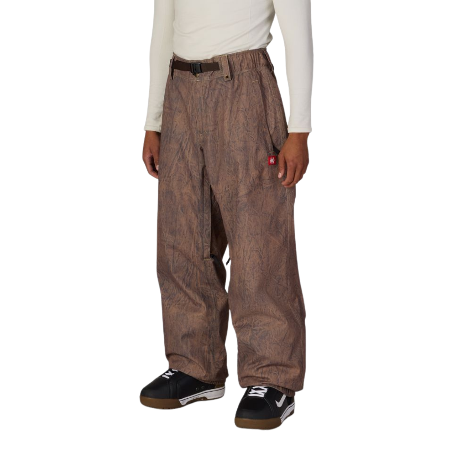 BROWN CRINKLE WASH