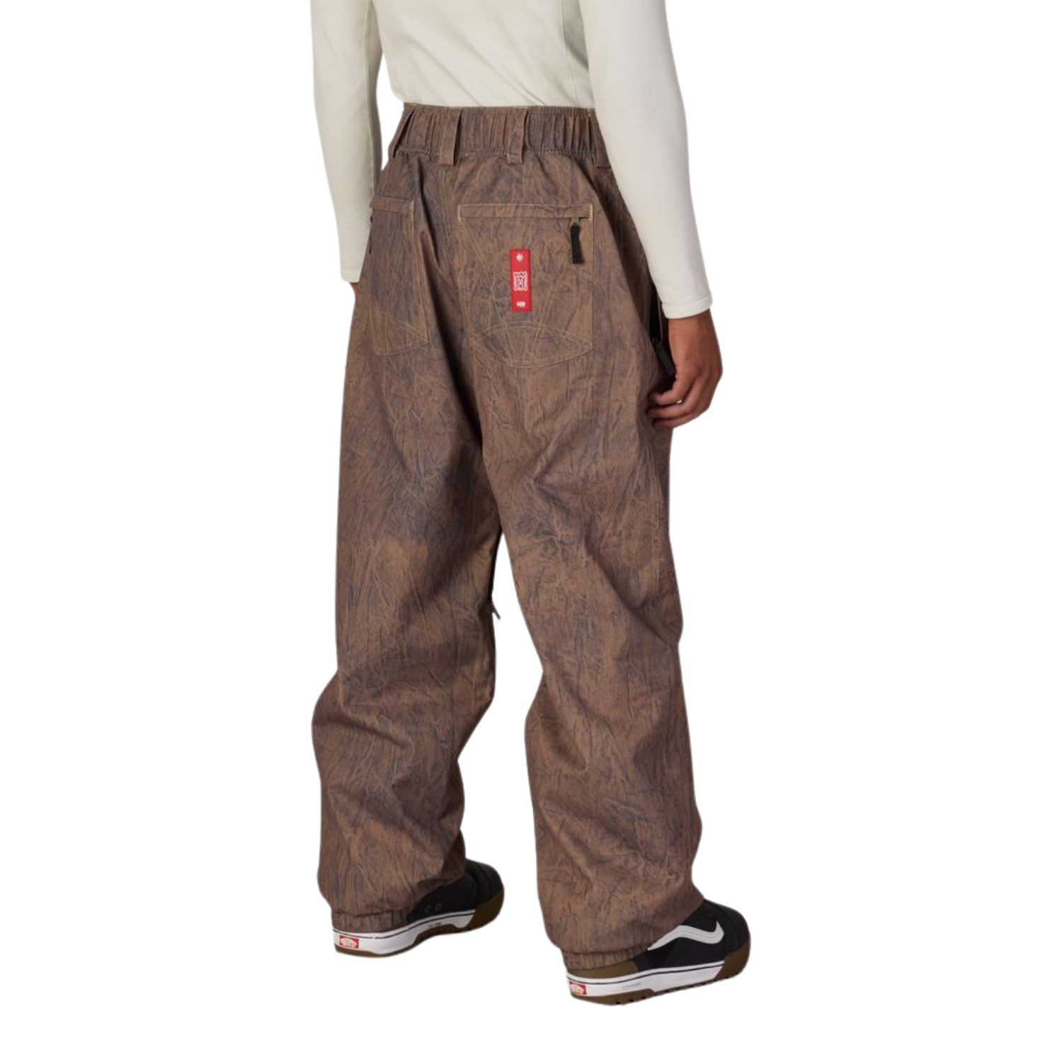 BROWN CRINKLE WASH