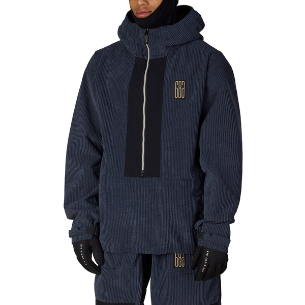 NAVY WIDE WALE CORDUROY