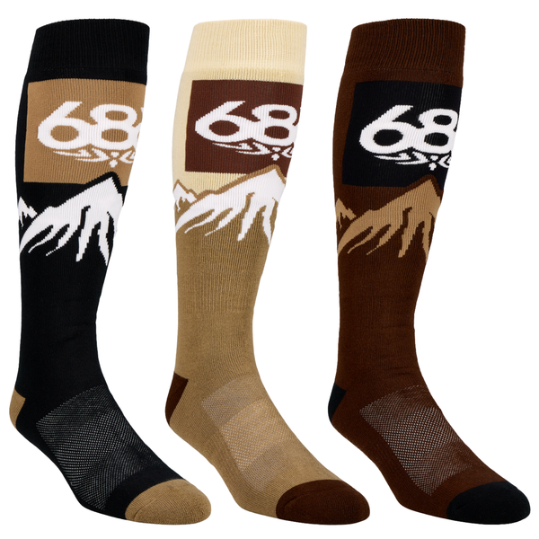 686 Snow Caps Socks 3 Pack 2027