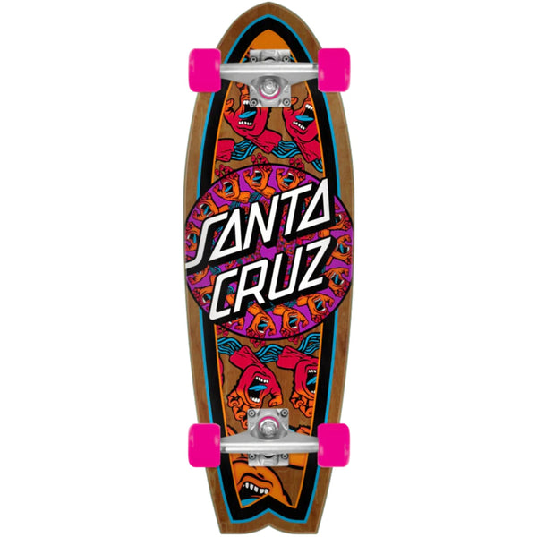 Santa Cruz Mandala Hand Shark Cruizer Skateboard