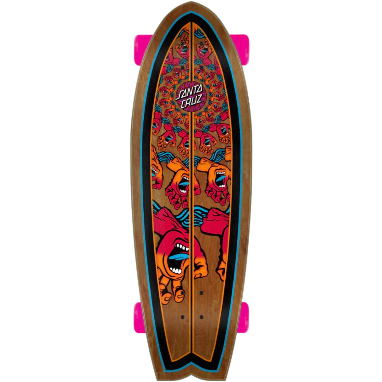 Santa Cruz Mandala Hand Shark Cruizer Skateboard