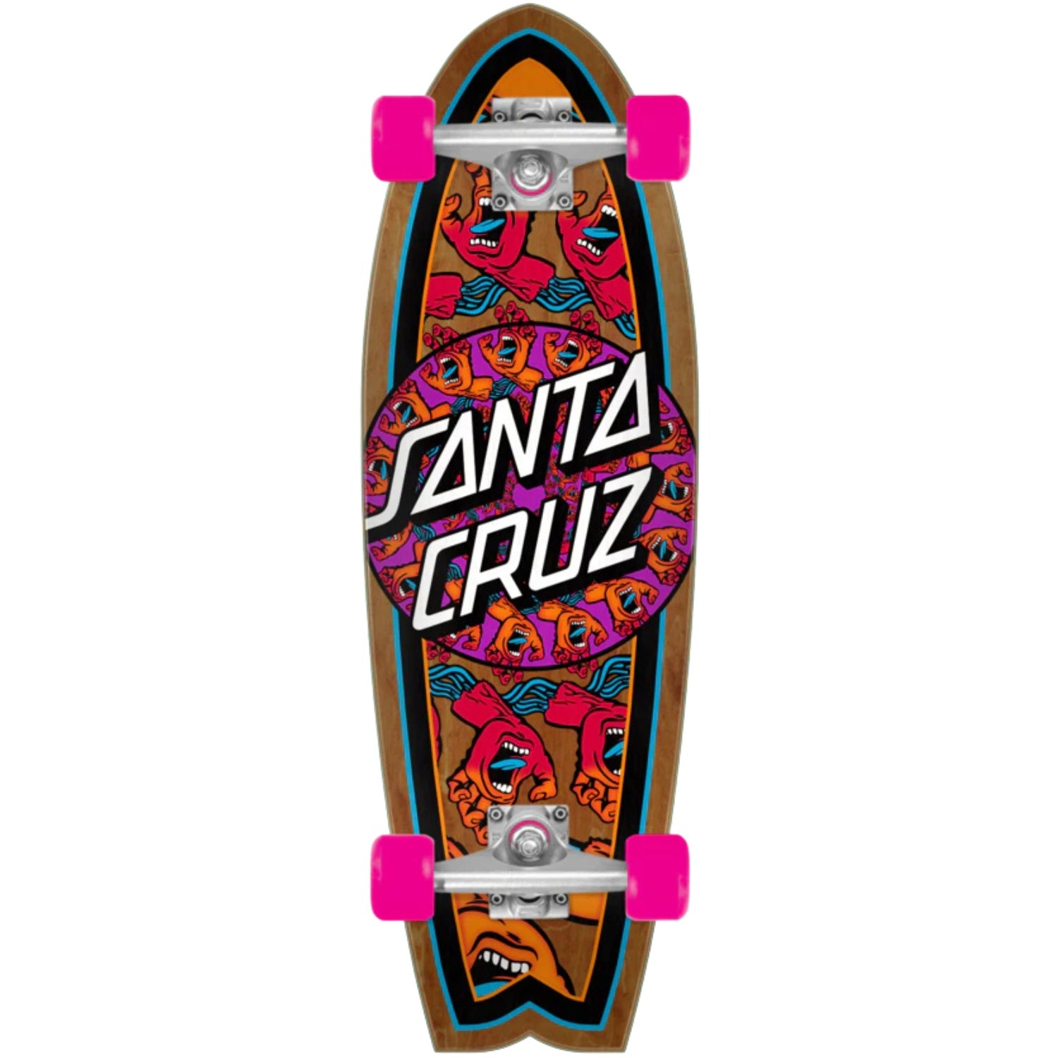 Santa Cruz Mandala Hand Shark Cruizer Skateboard