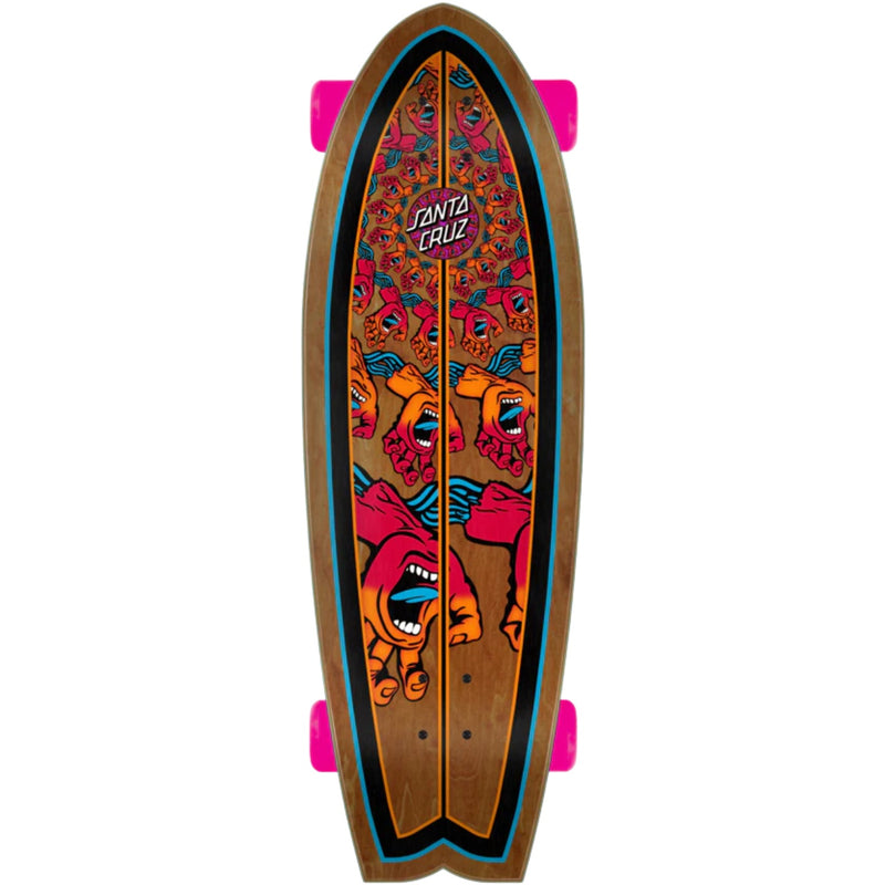Santa Cruz Mandala Hand Shark Cruizer Skateboard