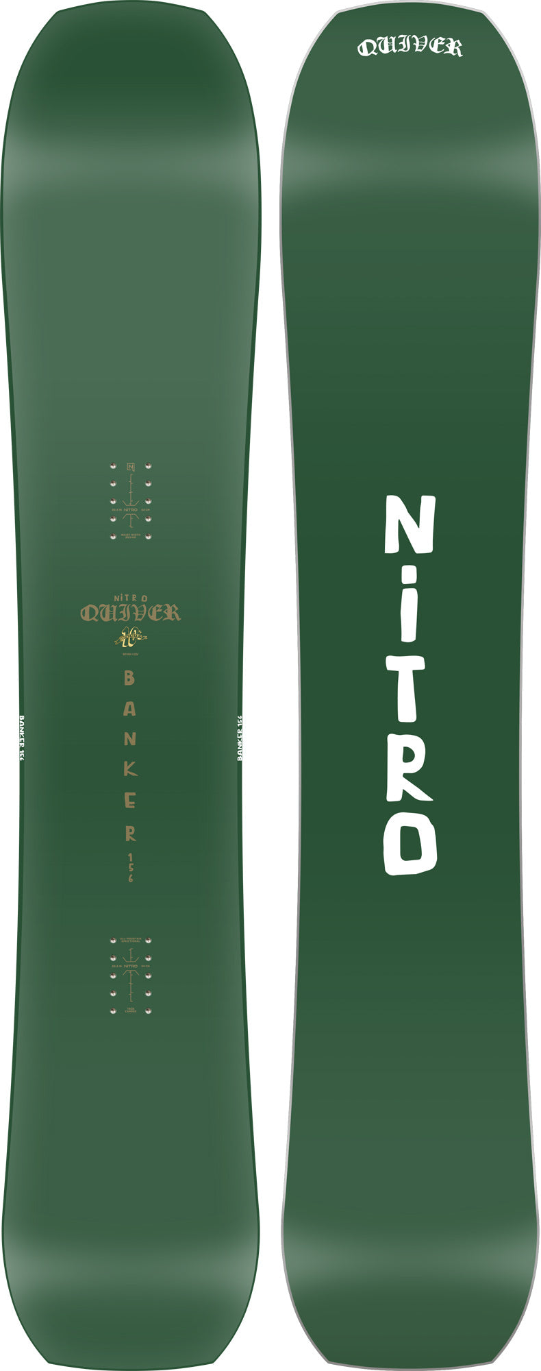 2025 Nitro Quiver Banker Snowboard - Speed & Precision