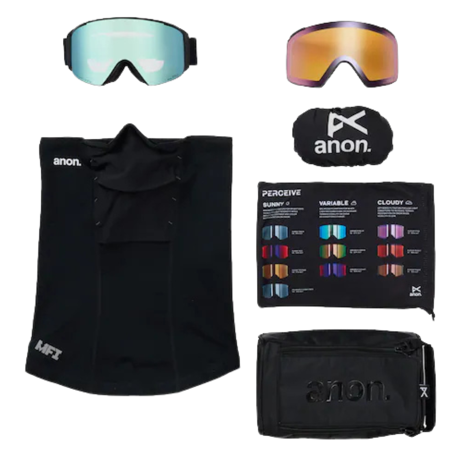 Anon M4S Cylindrical Goggles 2026 - Low Bridge Fit