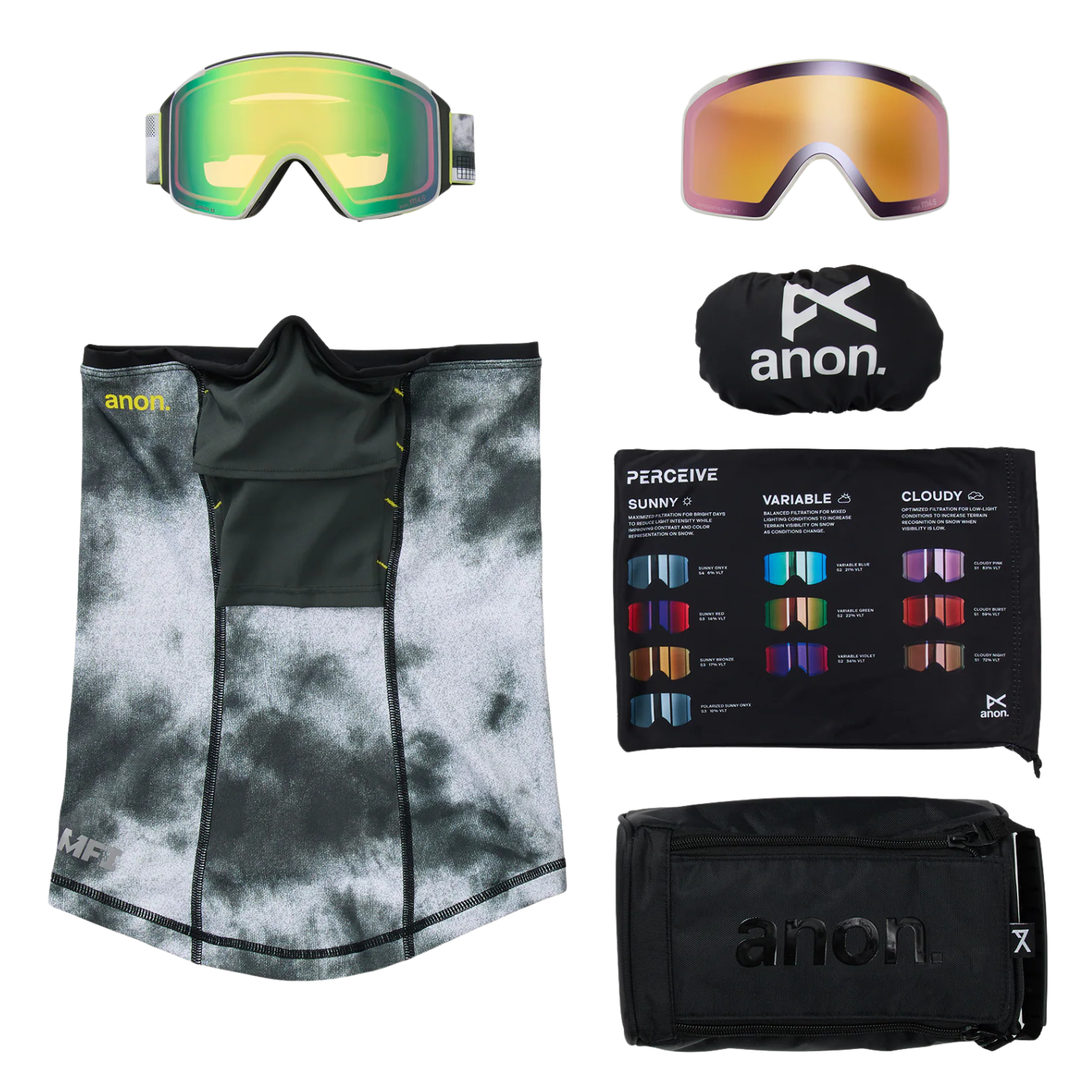 Anon M4S Cylindrical Goggles 2026 - Low Bridge Fit