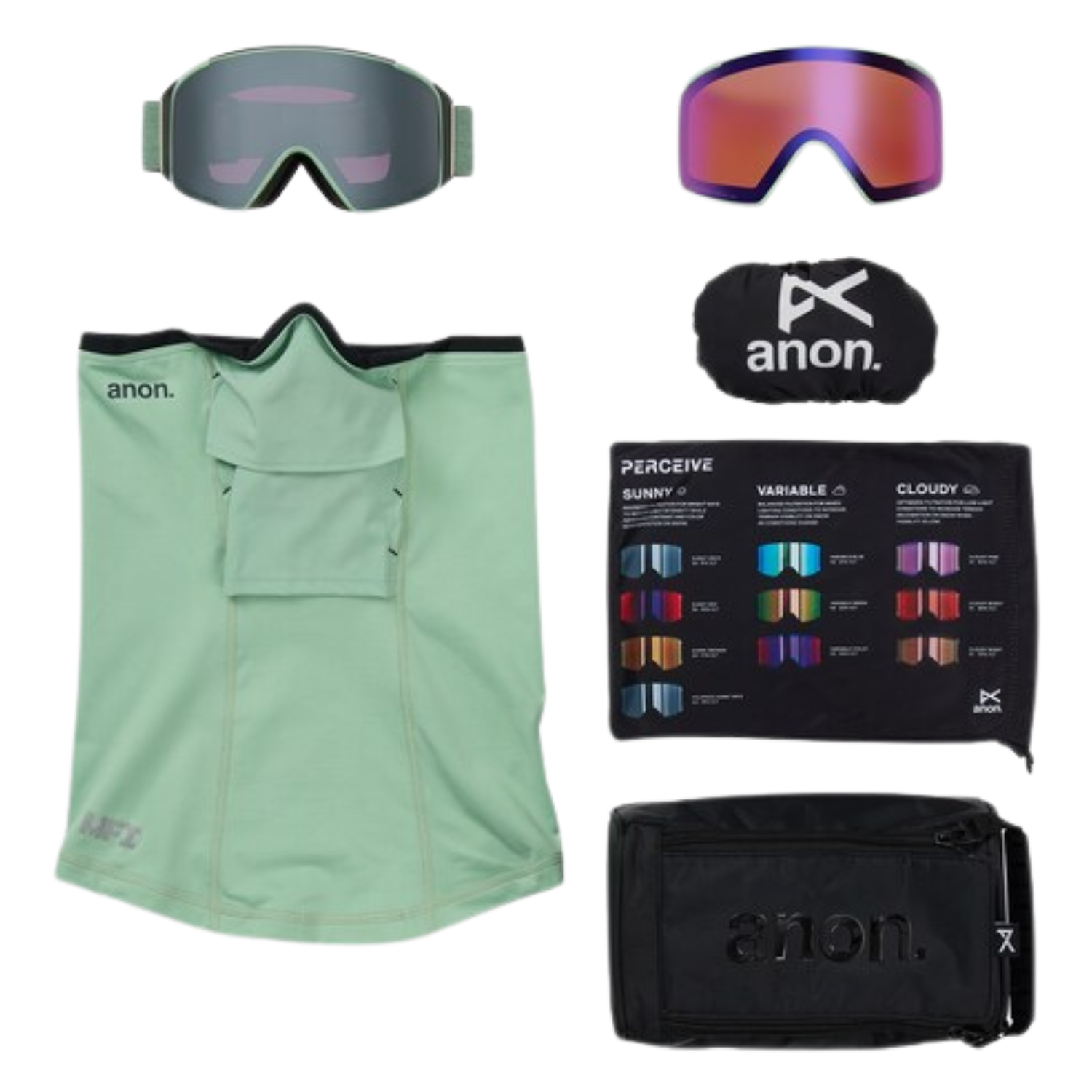 Anon M4S Cylindrical Goggles 2026 - Low Bridge Fit