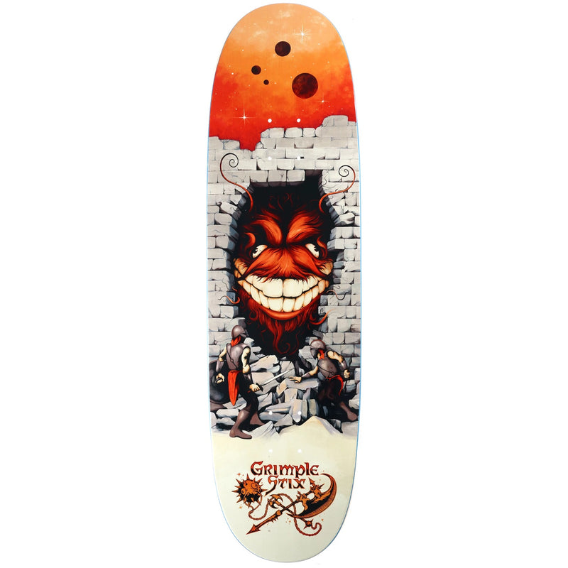 Anti - Hero Team Grimple Stix Barbarians Shaped Skateboard Deck