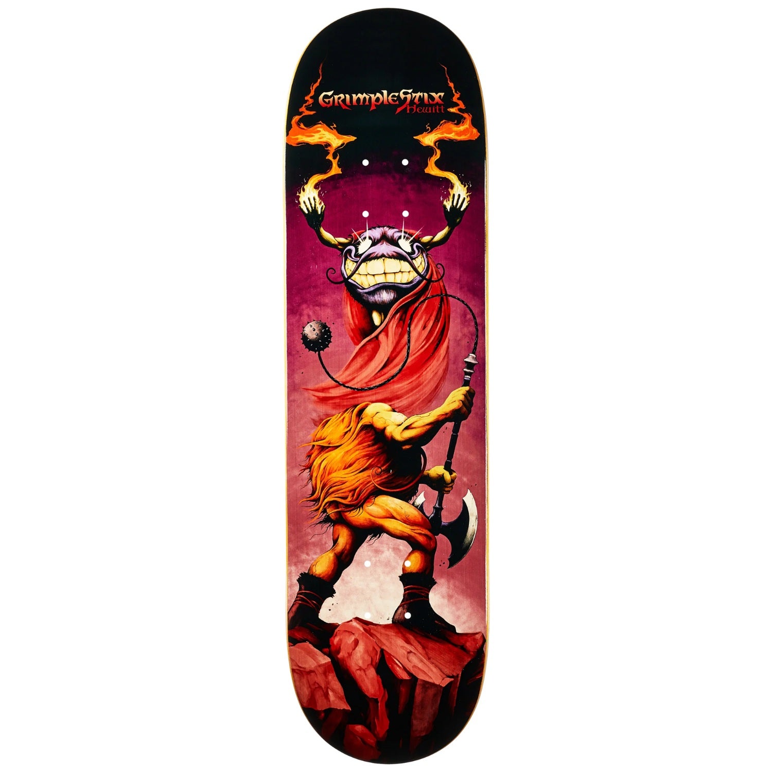 Anti-Hero Hewitt Grimple Stix Barbarians Shaped Skateboard Deck