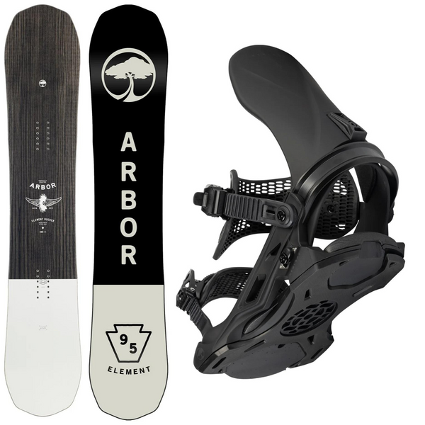 Arbor Element Rocker 2024 + Arbor Hemlock 2024 - Snowboard Package