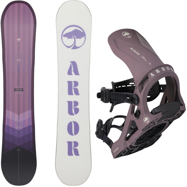 Arbor Ethos Rocker 2024 + Arbor Acacia 2024 - Snowboard Package