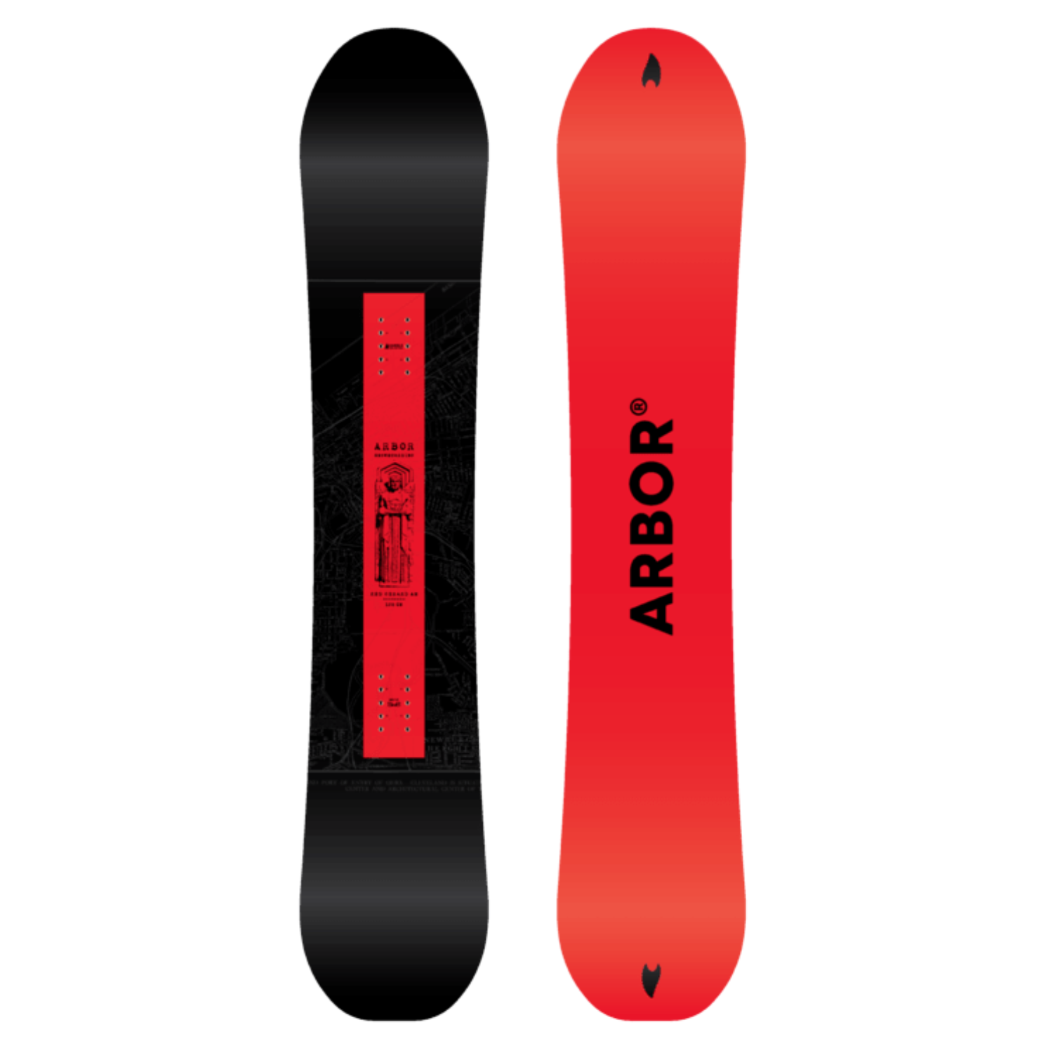 Arbor Red Gerard Am Snowboard 2027 - Youth