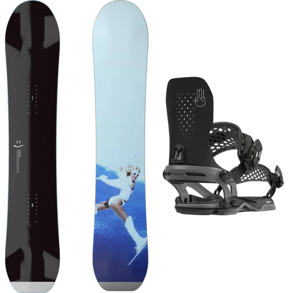 2024 Bataleon Beyond Medals Snowboard paired with Bataleon Astro Asym Bindings