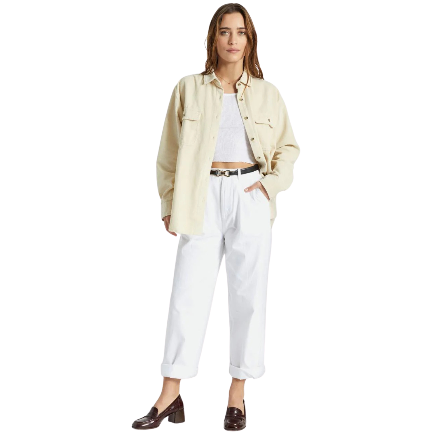 Brixton Bowery Boyfriend Corduroy Overshirt - Women's