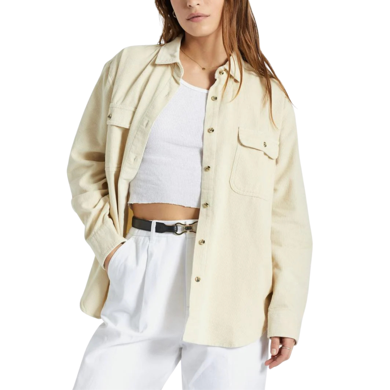 Brixton Bowery Boyfriend Corduroy Overshirt - Women's