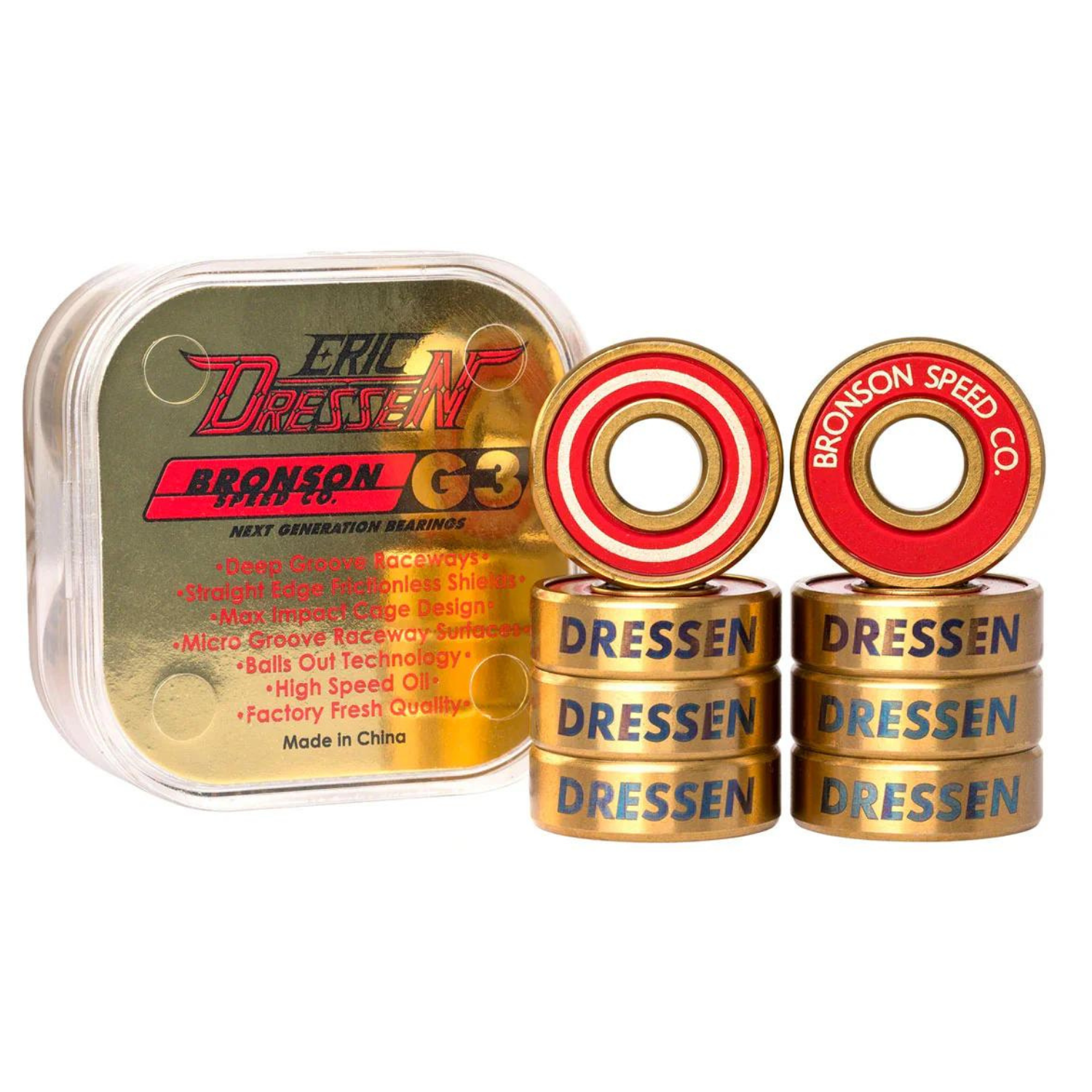 Bronson G3 Skateboard Bearings Eric Dressen