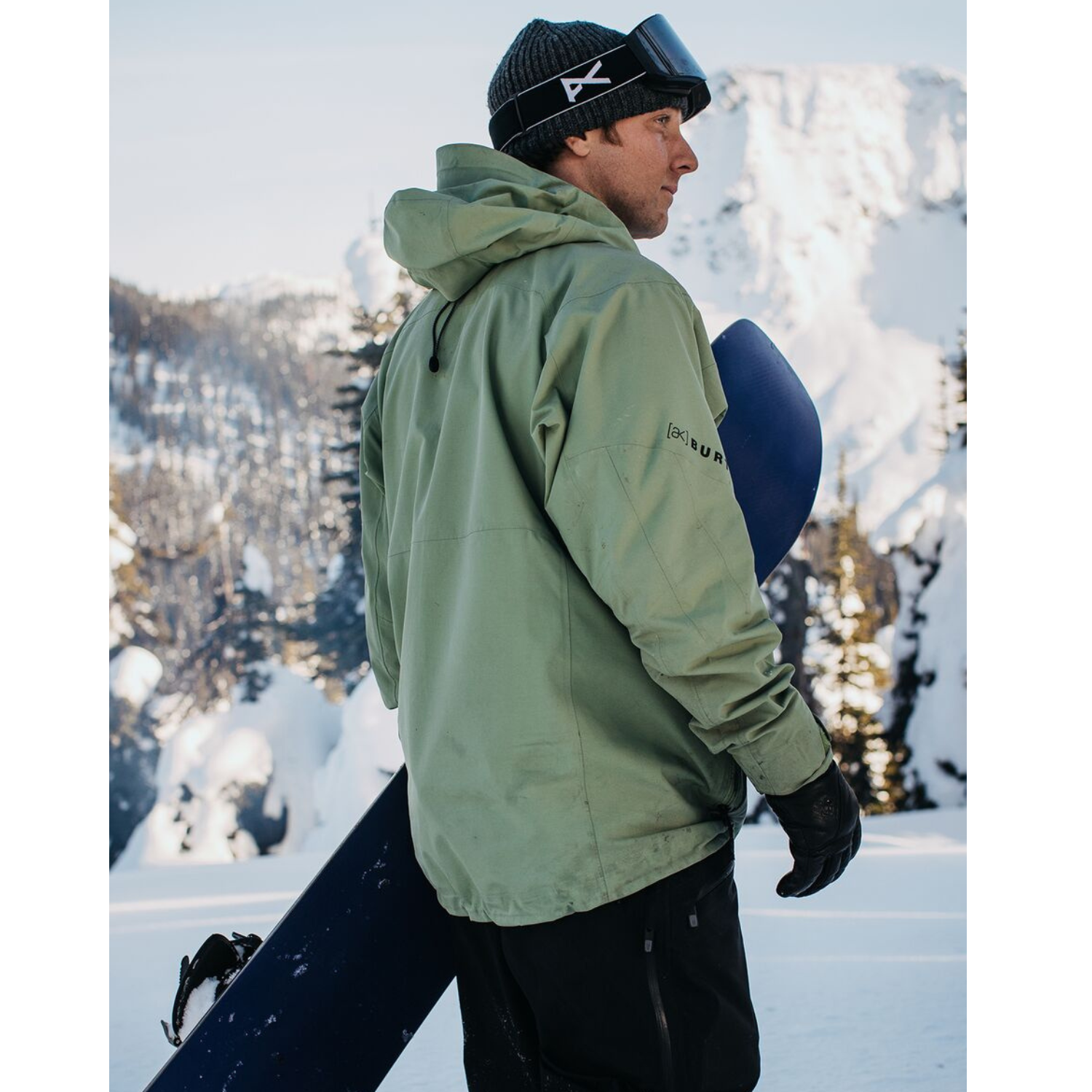 Burton green jacket discount