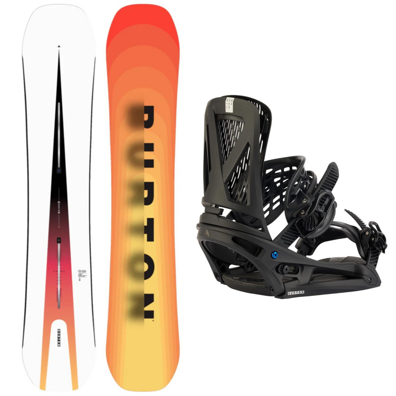 2024 Burton Custom Snowboard + 2024 Burton Genesis EST Snowboard Bindings Package